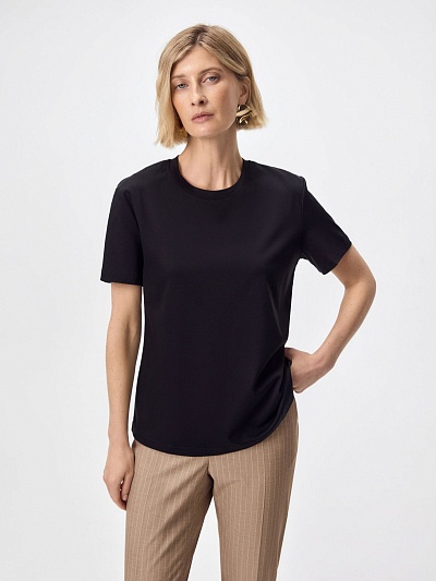 Футболка из 100% мерсеризированного хлопка POMPA