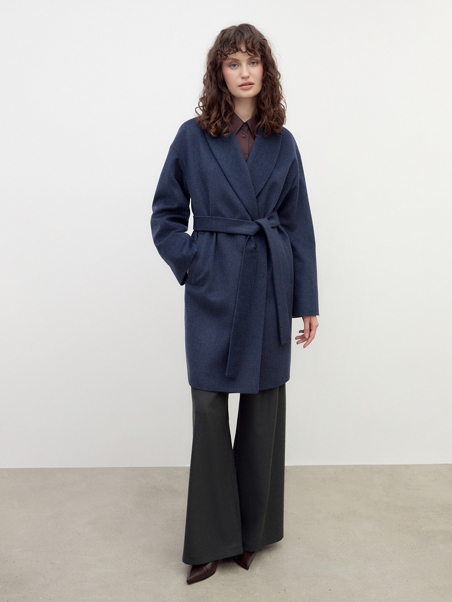 Шерстяное пальто с мембраной