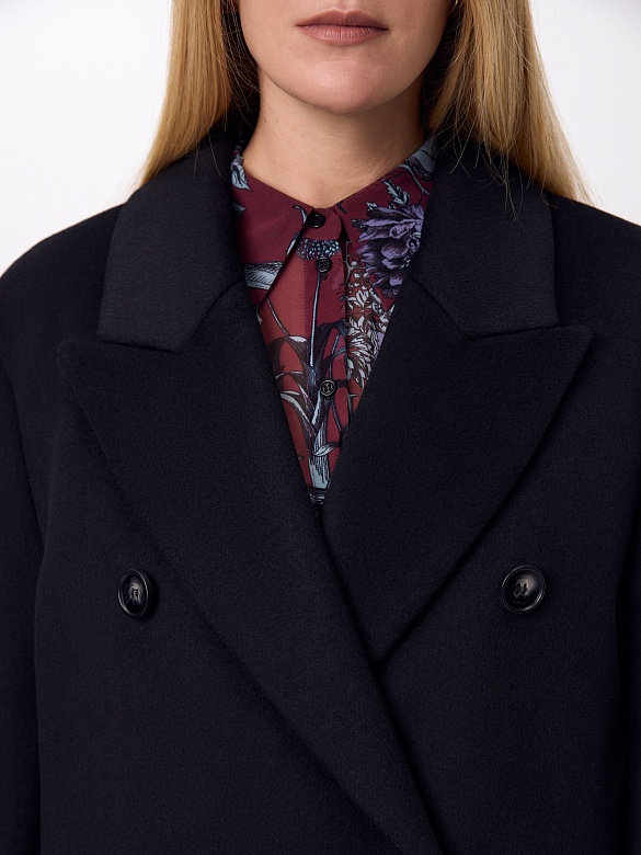 Пальто из шерсти с мембраной и утеплённой спинкой POMPA арт.1016541m90099