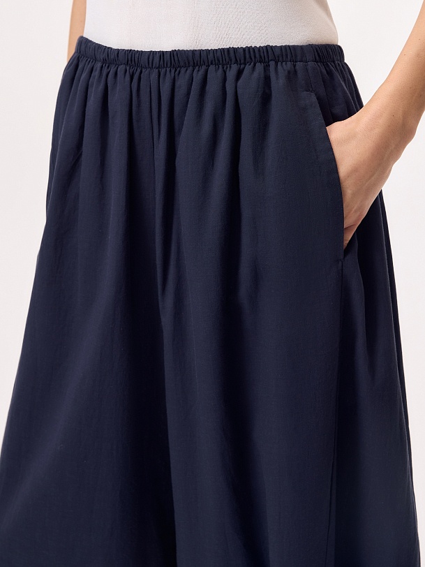 Брюки-аладдины из тонкого 100% хлопка 