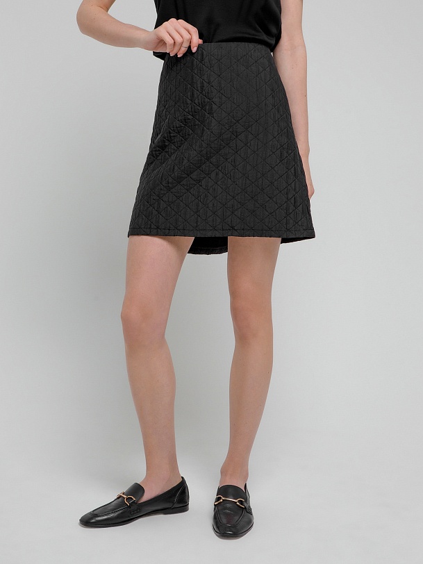 Юбка мини стеганая