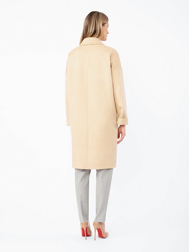 Пальто-кокон женское демисезонное