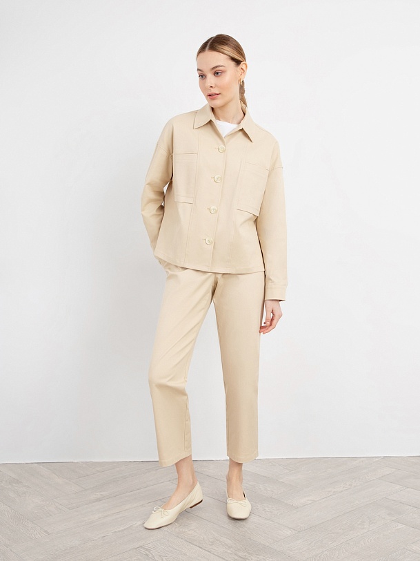 Брюки женские прямые укороченные