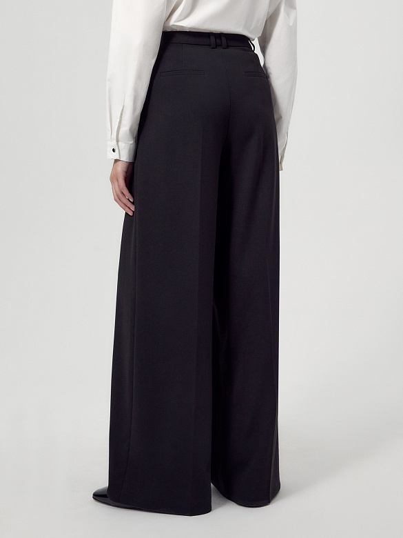 Брюки широкие из костюмной ткани POMPA арт.2110722pl0199