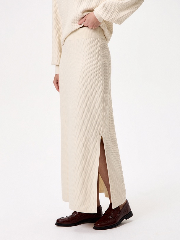 Юбка макси из фактурной вискозы