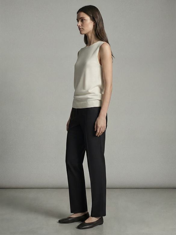 Прямой вязаный топ из вискозы и шелка POMPA арт.3231161cs1003