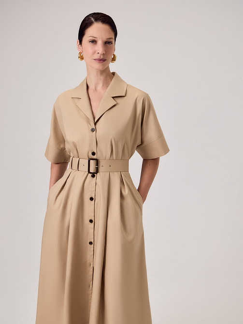 Платье сафари из 100% хлопка