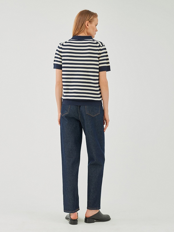 Джемпер с воротником поло