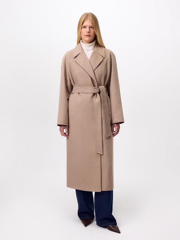 Пальто из шерсти с мембраной и утеплённой спинкой POMPA арт.1016180p90087