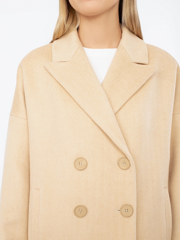 Пальто-кокон женское демисезонное