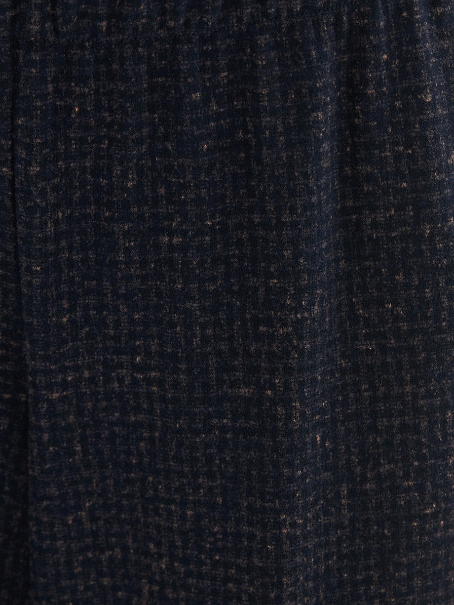 Широкие брюки из жаккардового трикотажа с поясом на резинке