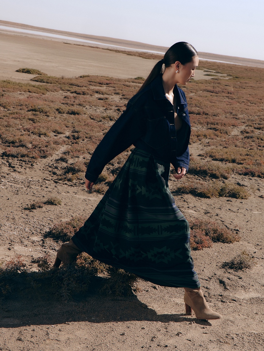 Юбка из жаккарда