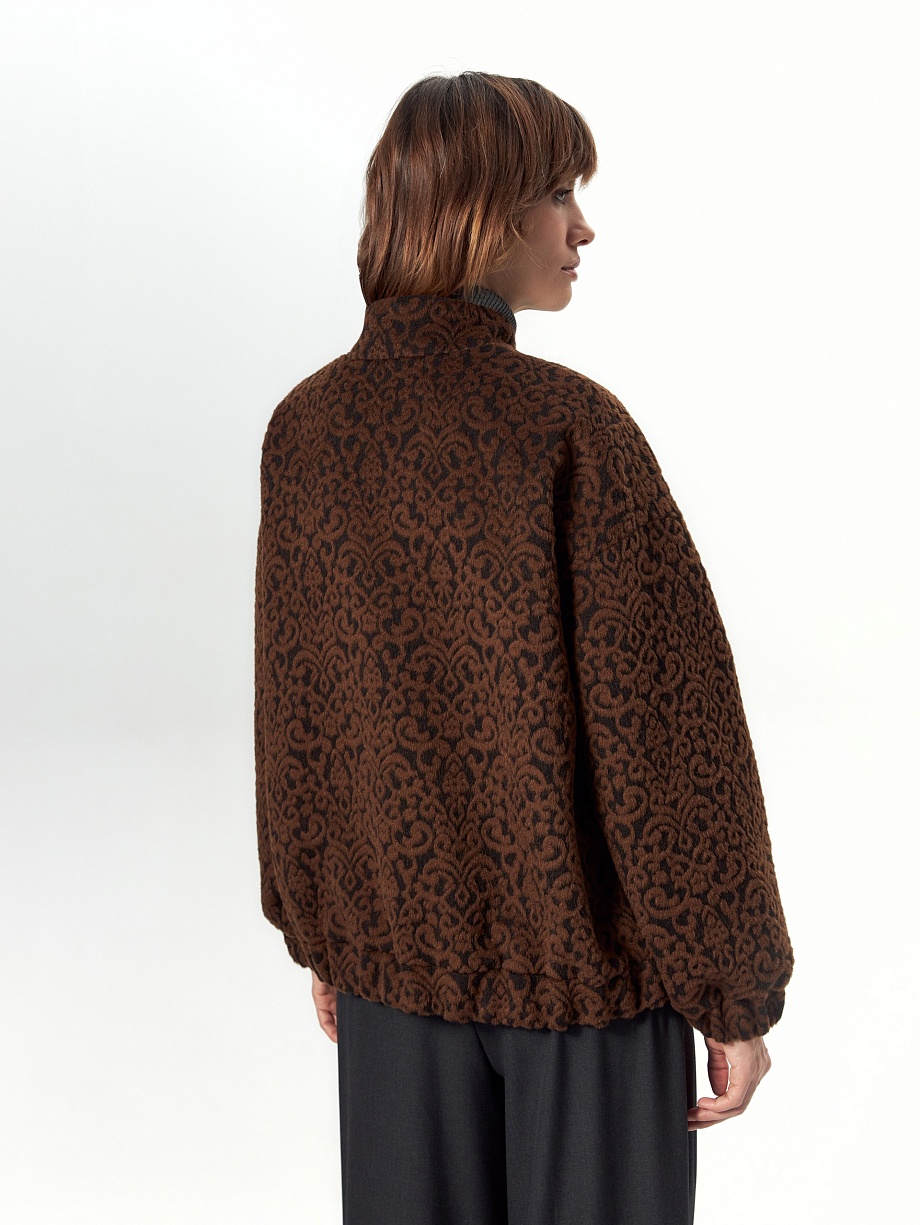 Куртка-бомбер из премиальной шерсти Альпака