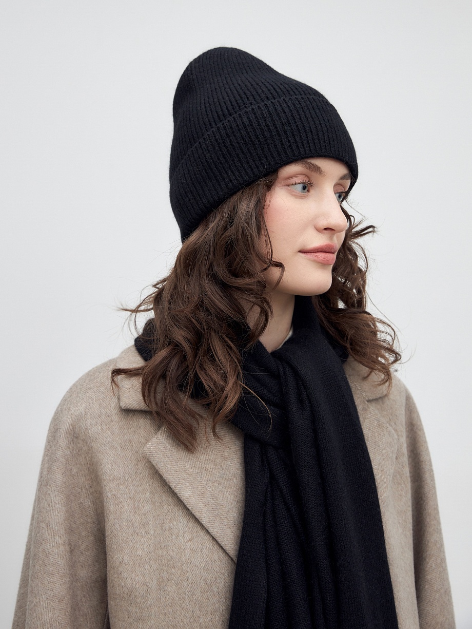 Длинный женский шарф с ангорой