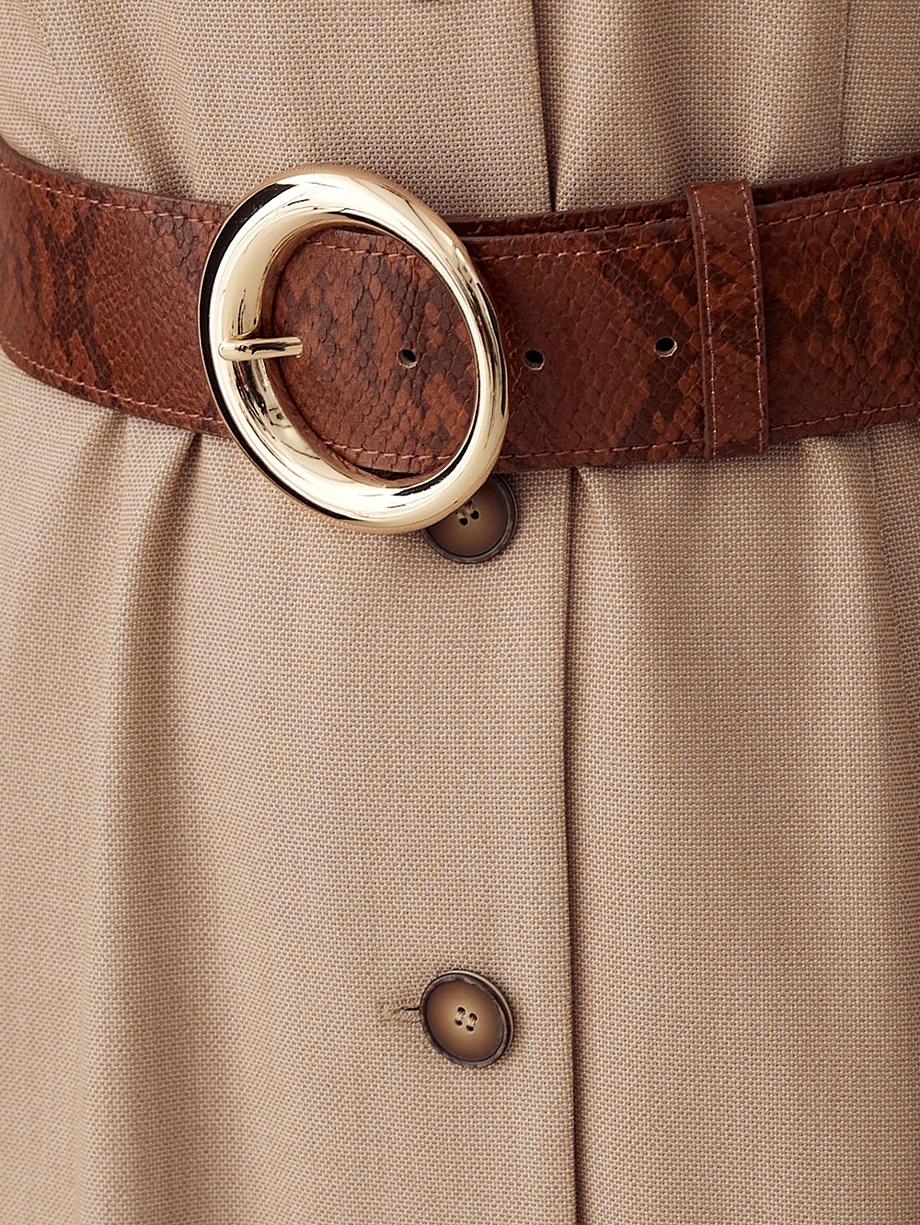 Платье-сафари с поясом