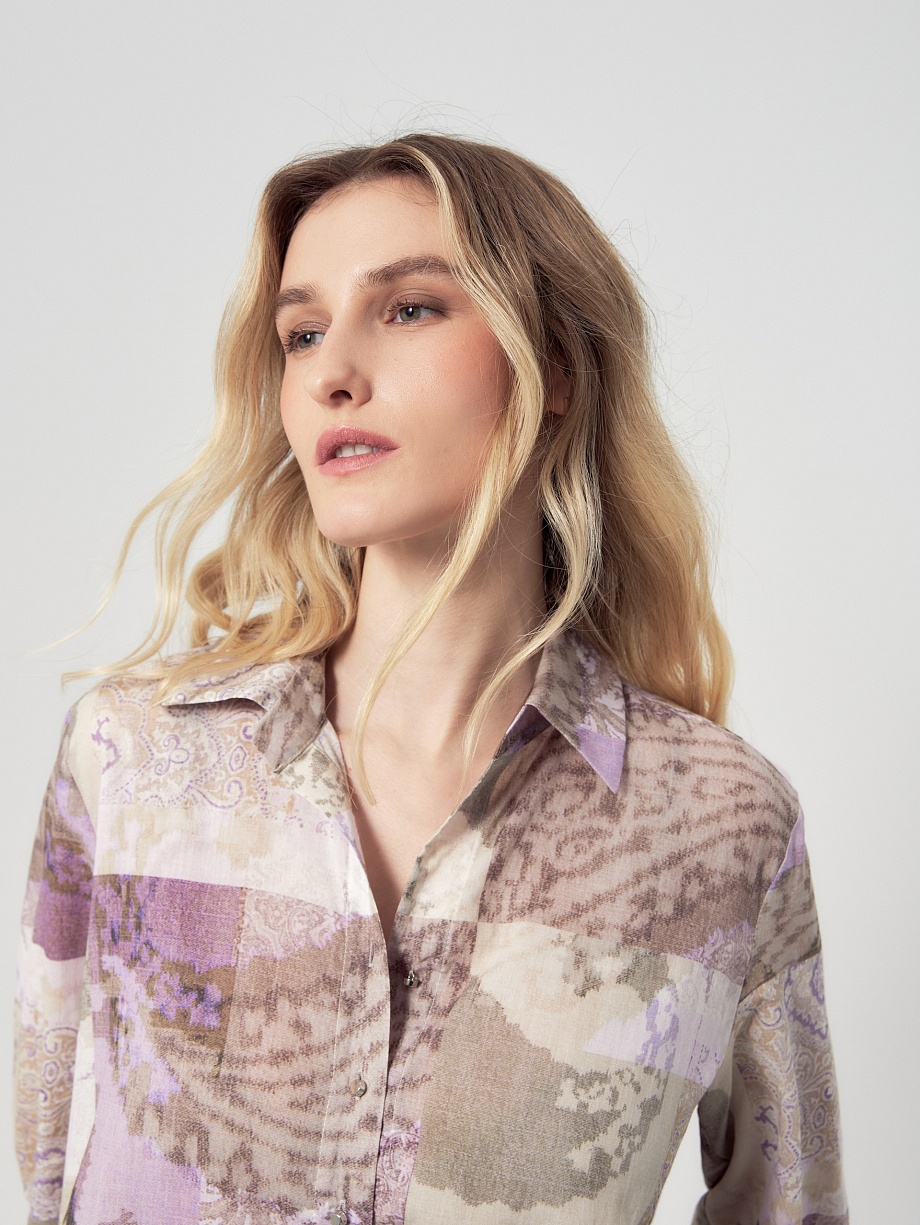 Платье блузочного силуэта из 100% хлопка