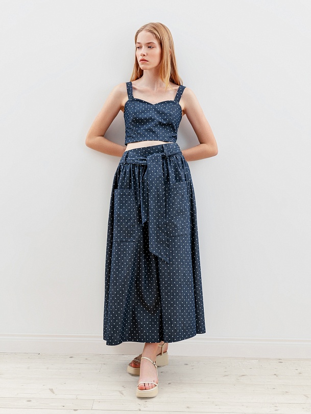 Кроп-топ джинсовый