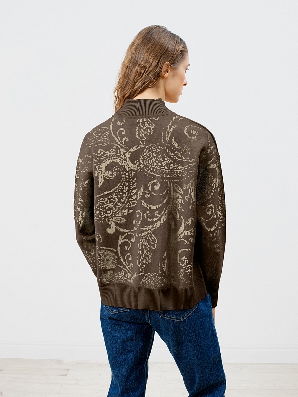 Джемпер с жаккардовым рисунком