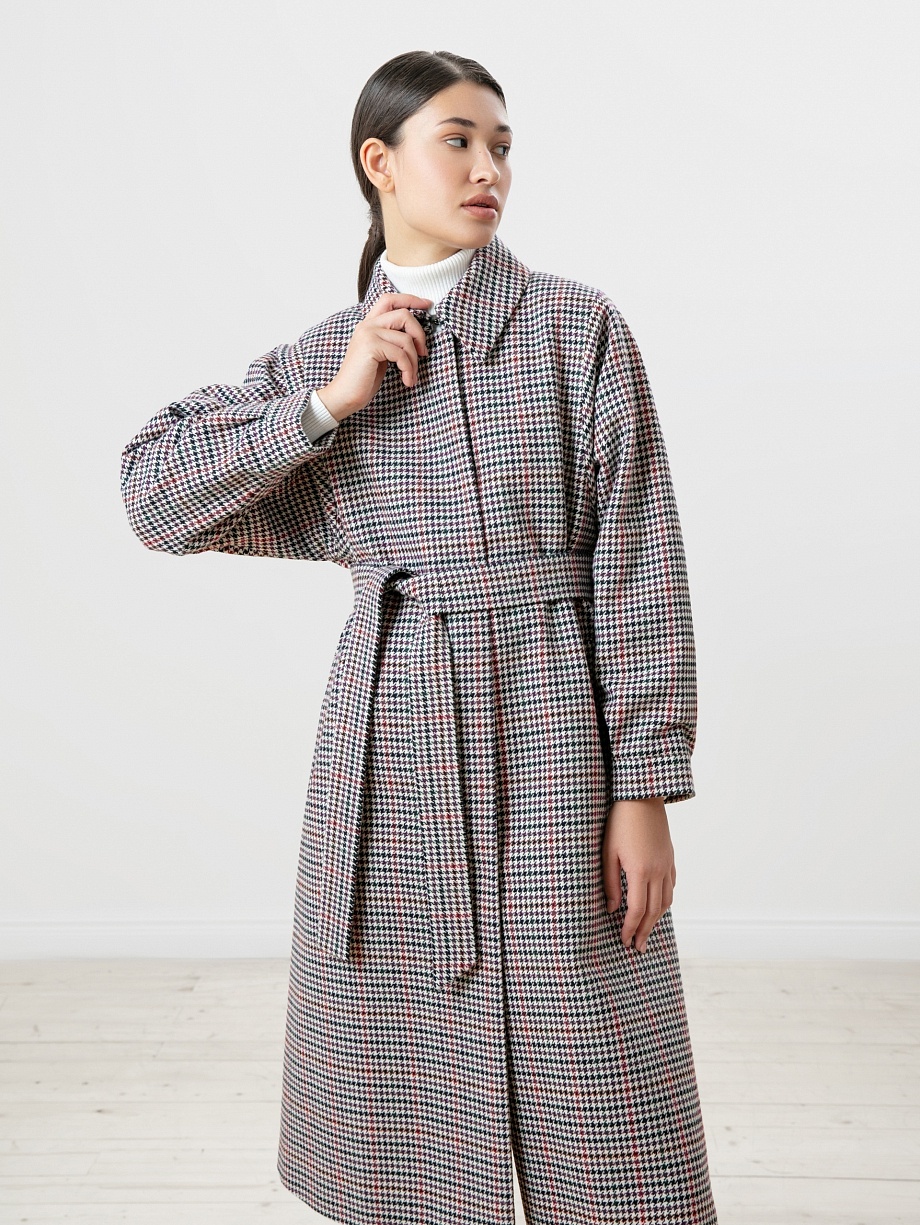 Шерстяное пальто демисезонное с мембраной