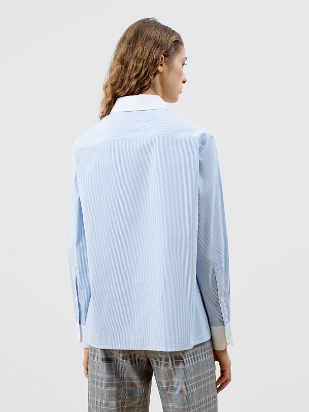 Блузка с отложным воротником