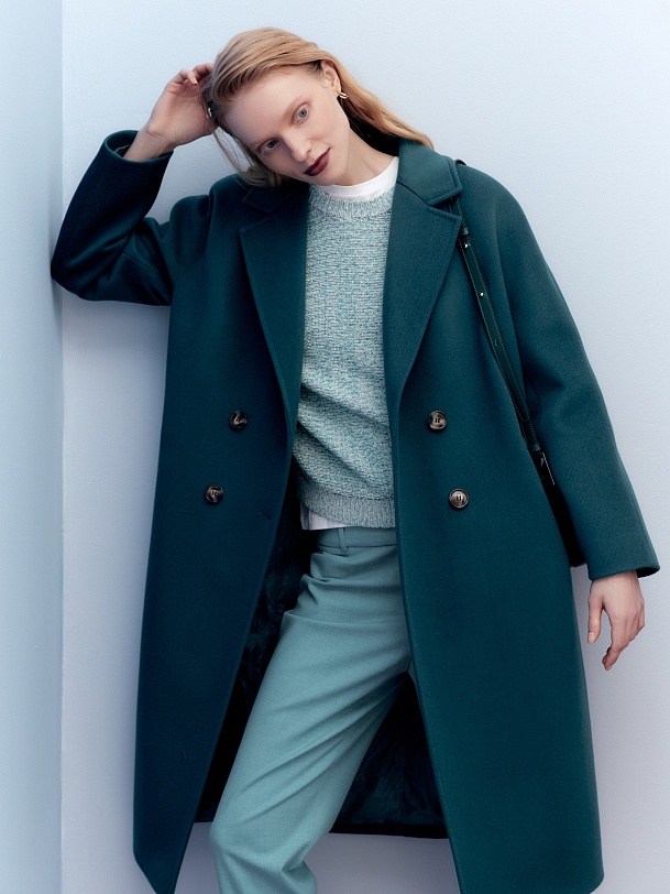 Шерстяное пальто с мембраной