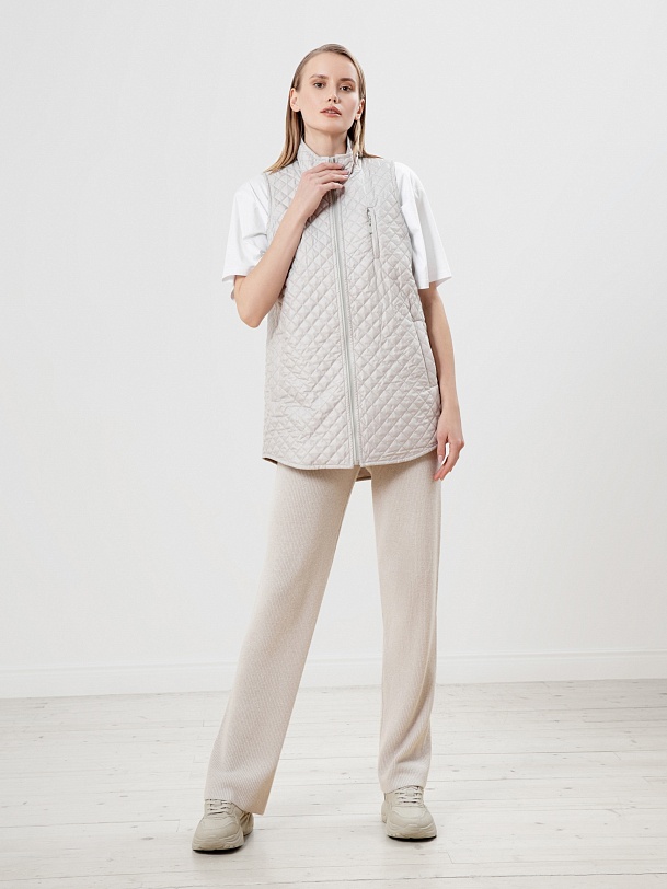 Жилет стеганый на молнии