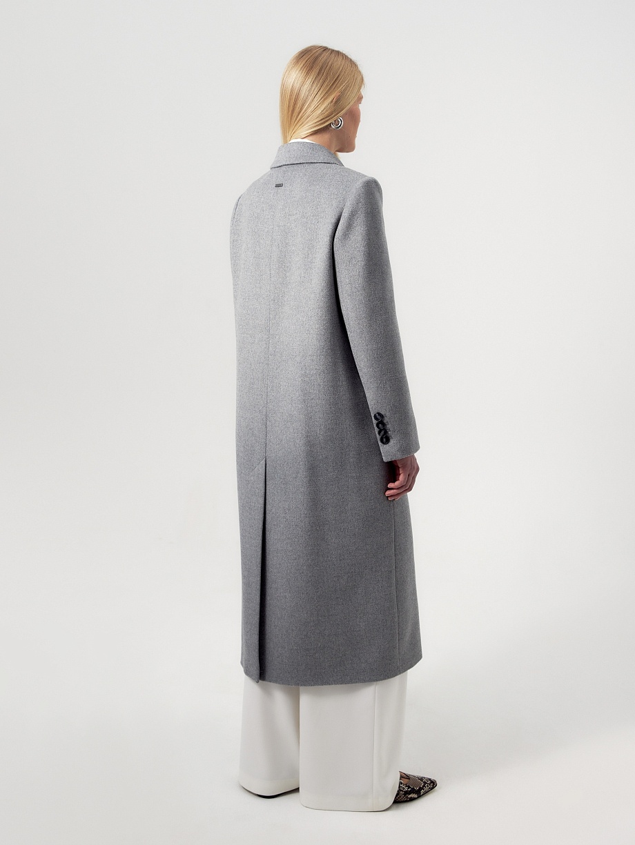 Демисезонное пальто из шерсти с мембраной