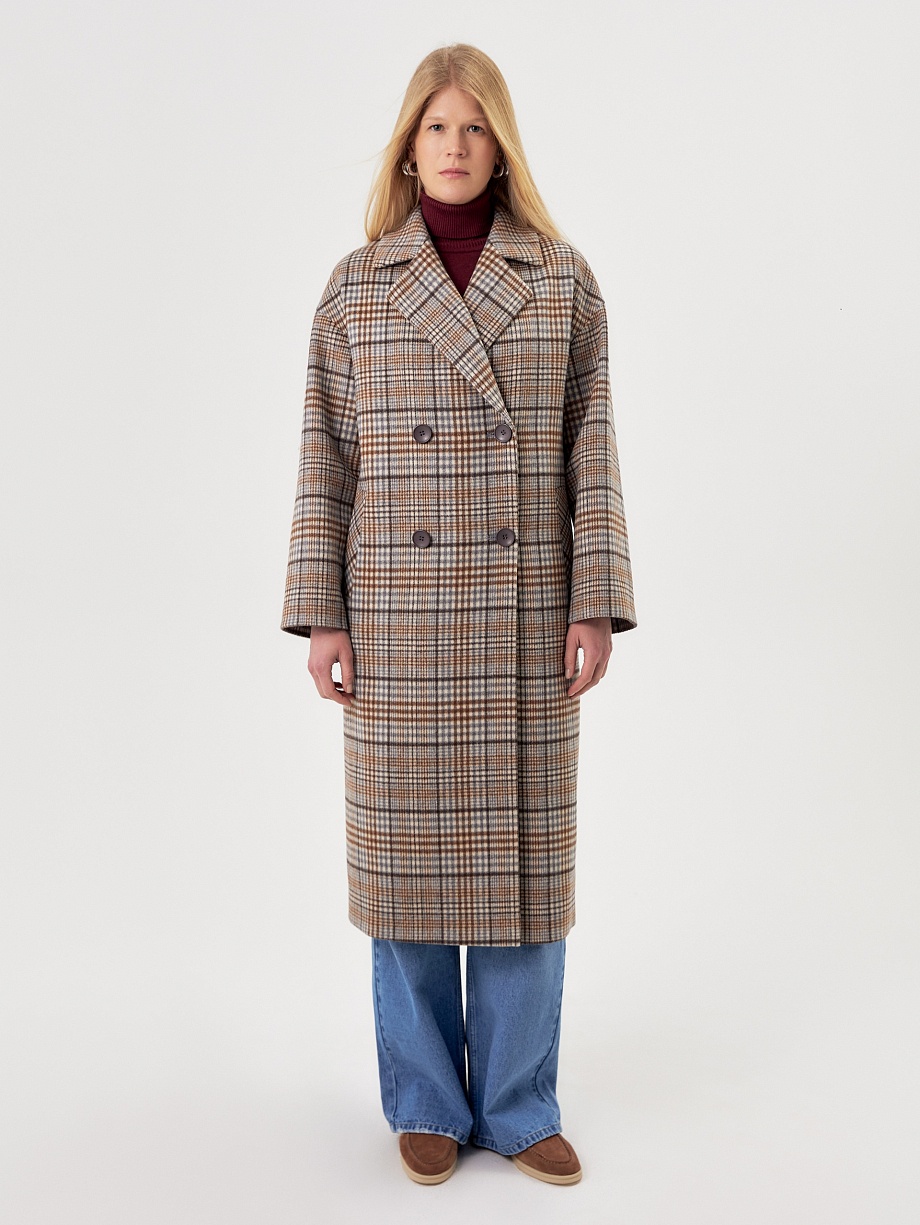 Шерстяное пальто с мембраной