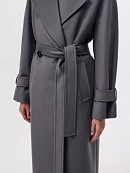 Пальто из шерсти с мембраной, утеплённой спинкой и съёмным капюшоном POMPA арт.1015642p90092