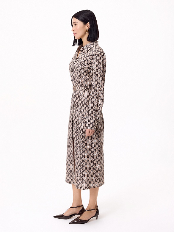 Платье миди из 100% тенселя POMPA арт.3130780ee0190