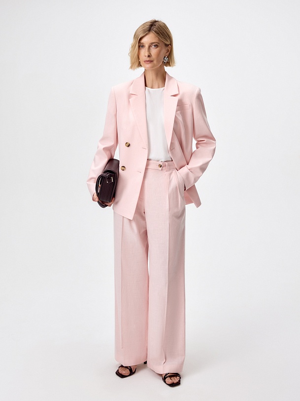 Брюки со стрелками из 100% хлопка