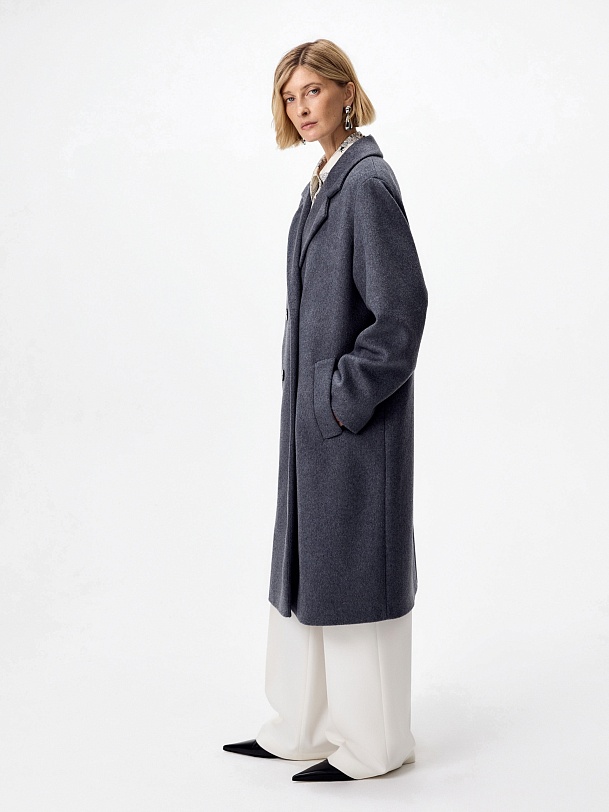 Пальто из шерсти с мембраной