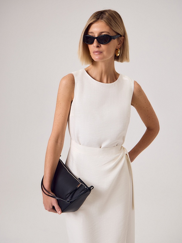 Платье на запах из вискозы 