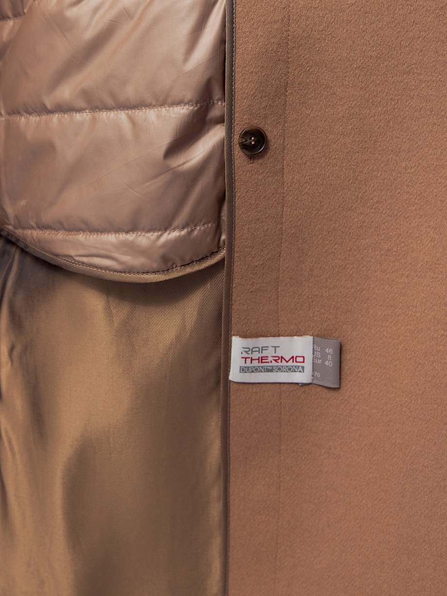 Пальто из премиальной шерсти с мембраной и съёмной подстёжкой