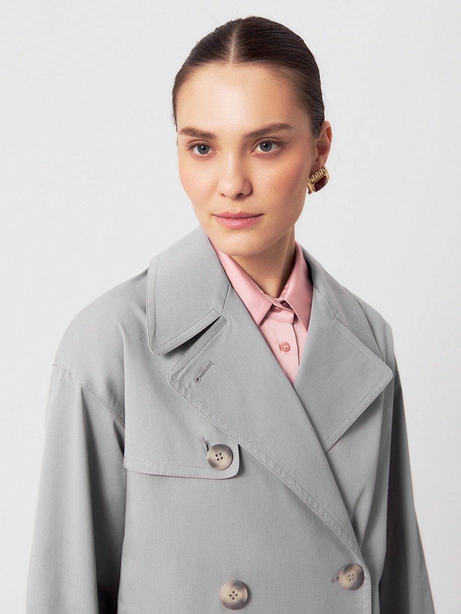 Непромокаемый хлопковый тренчкот