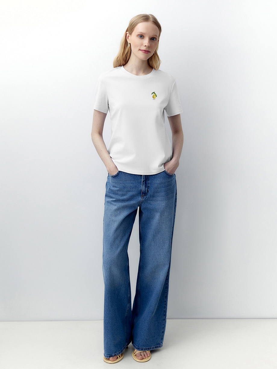 Футболка из 100% хлопка с принтом