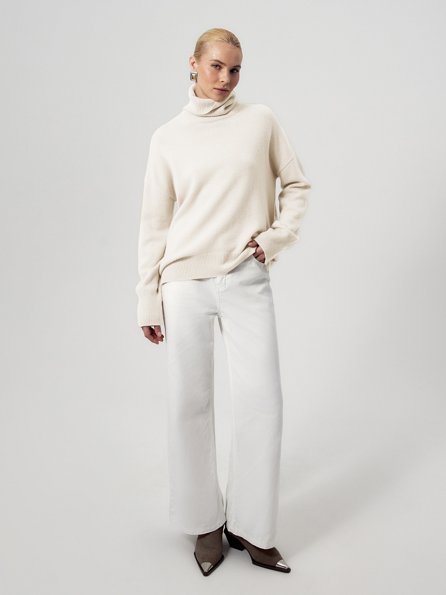 Cвитер оверсайз из 100% кашемира