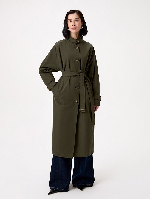 Тренч женский цвета хаки