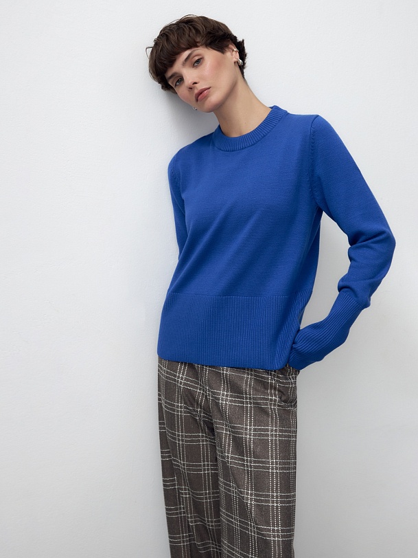 Базовый джемпер из вискозного трикотажа