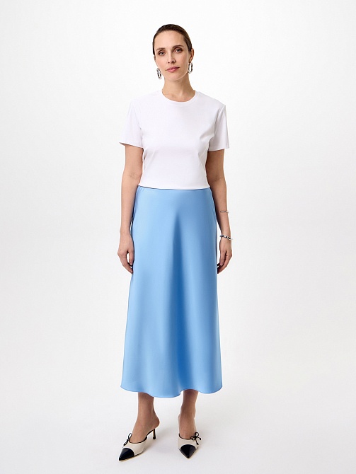 Юбка из атласа