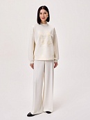 Хлопковый свитшот с декоративной вышивкой POMPA арт.3810329jr0190