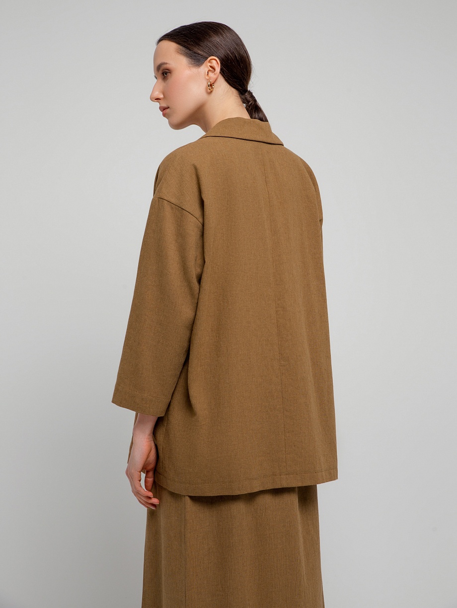 Летний жакет из хлопка и льна