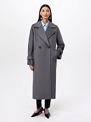 Пальто из шерсти с мембраной, утеплённой спинкой и съёмным капюшоном POMPA арт.1015642p90092