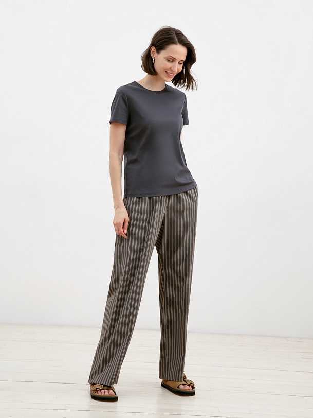 Футболка женская из 100% мерсеризированного хлопка