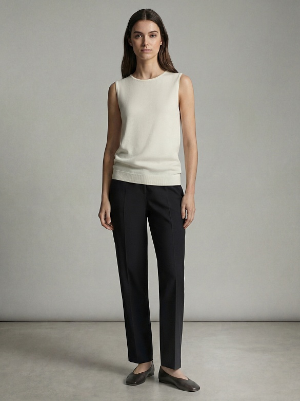 Прямой вязаный топ из вискозы и шелка POMPA арт.3231161cs1003
