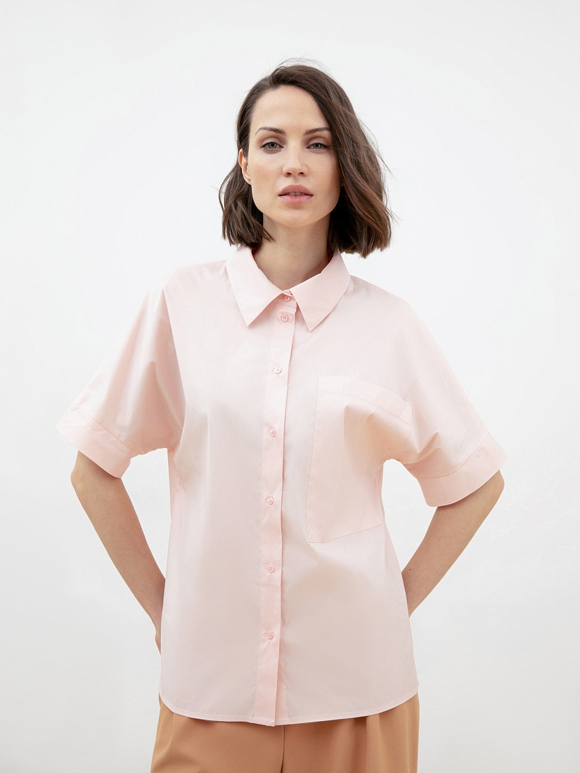 Рубашка женская с коротким рукавом POMPA