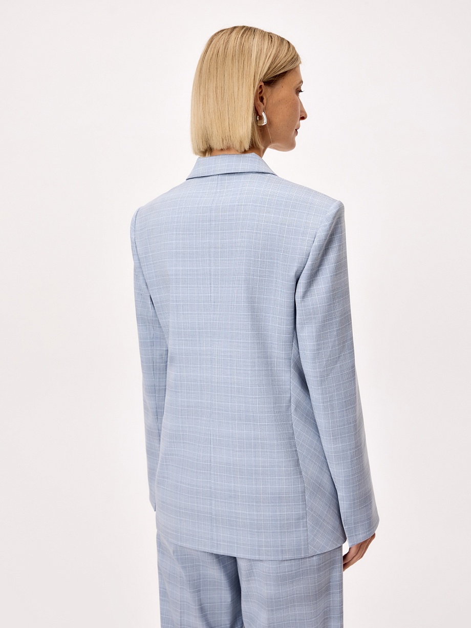 Удлиненный жакет в мужском стиле 