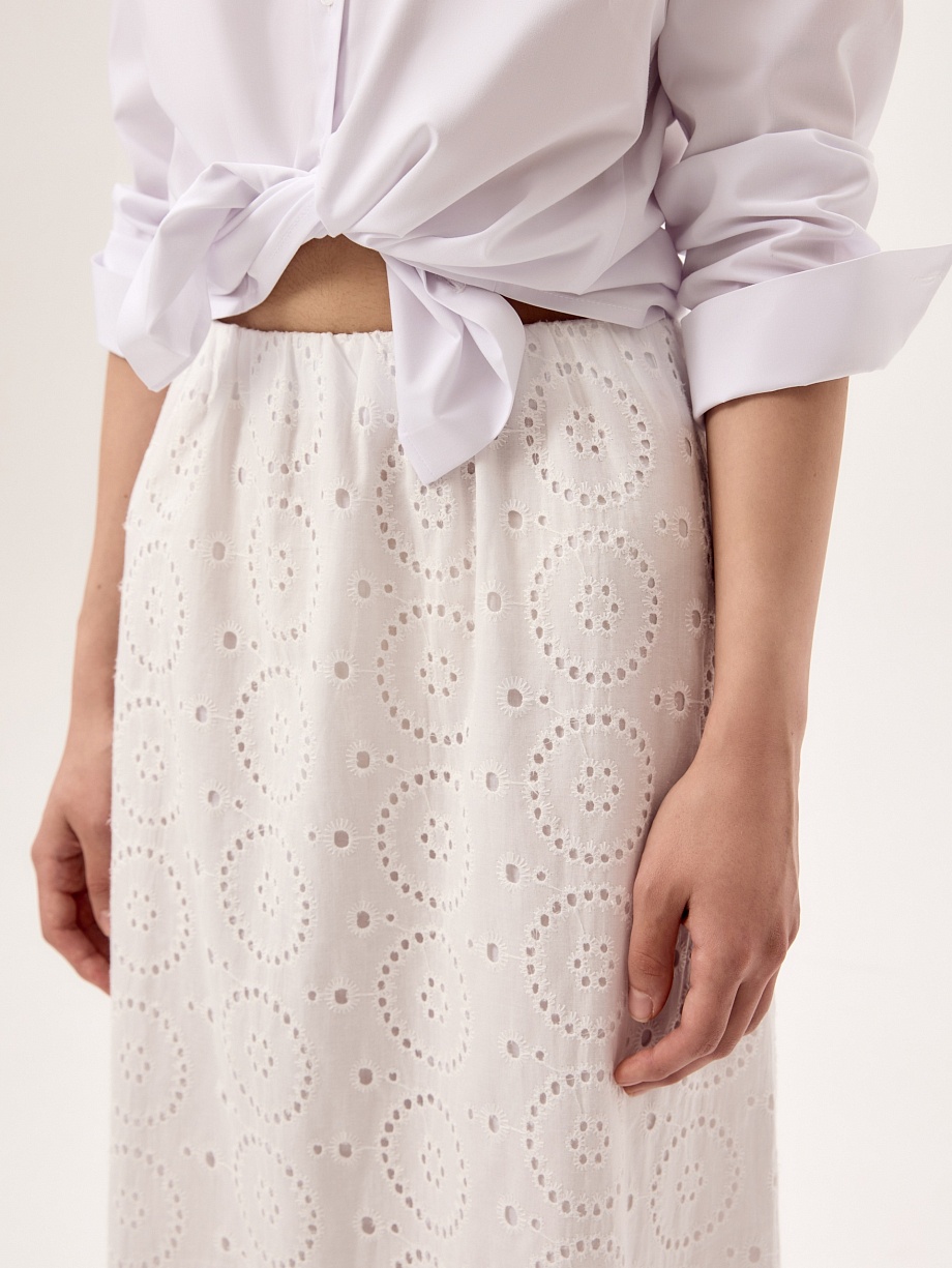 Летняя юбка макси из 100% хлопка