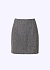 Мини-юбка из костюмной ткани POMPA арт.7122860ab2590