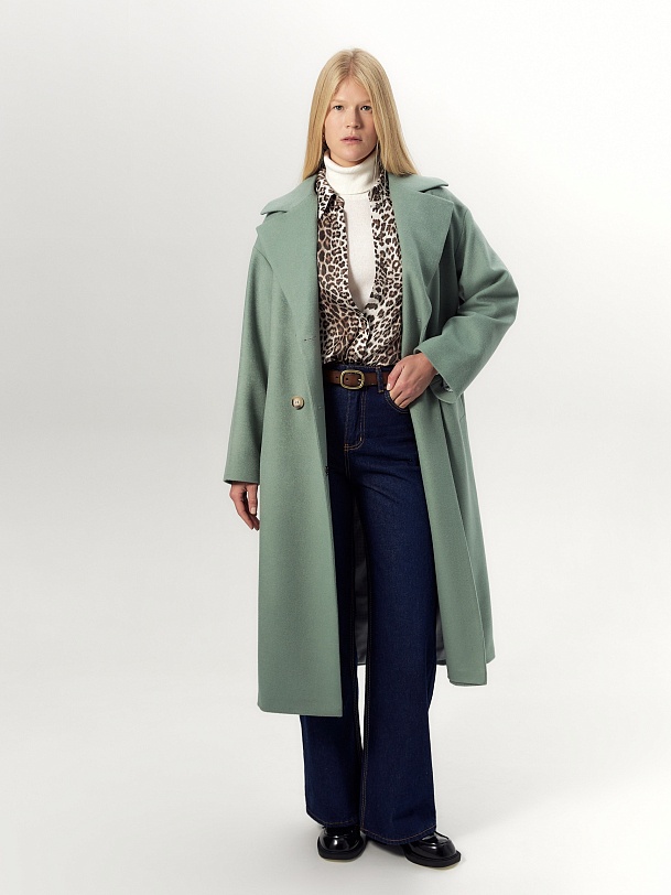 Шерстяное пальто с мембраной